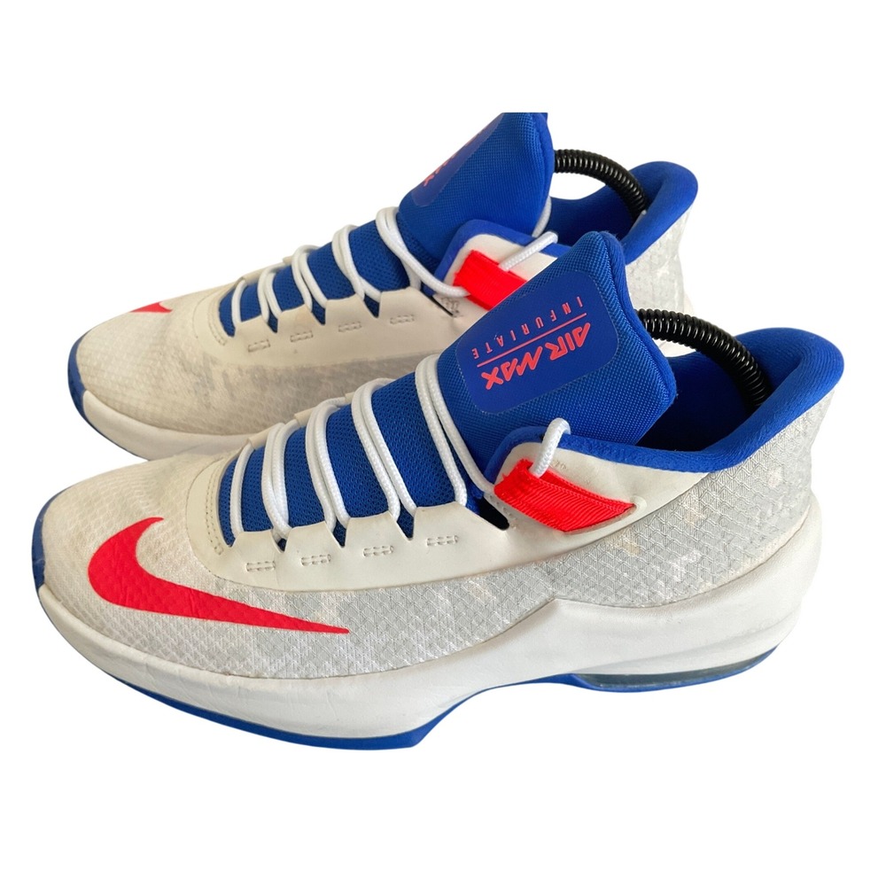 Nike Air Max Infuriate 2 Mid GS White Racer Blue Crimson BV1163-100 Womens 8.5
